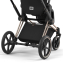 Коляска 3 в 1 Cybex Priam IV Rosegold и автокресло Aton B2 i-Size Sepia Black/Volcano Black