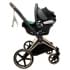 Коляска 3 в 1 Cybex Priam IV Rosegold и автокресло Aton B2 i-Size Sepia Black/Volcano Black