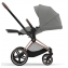 Коляска 3 в 1 Cybex Priam IV Rosegold и автокресло Aton S2 i-Size с базой Base One Mirage Grey/Hibiscus Red