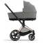 Коляска 3 в 1 Cybex Priam IV Rosegold и автокресло Aton S2 i-Size с базой Base One Mirage Grey/Moon Black
