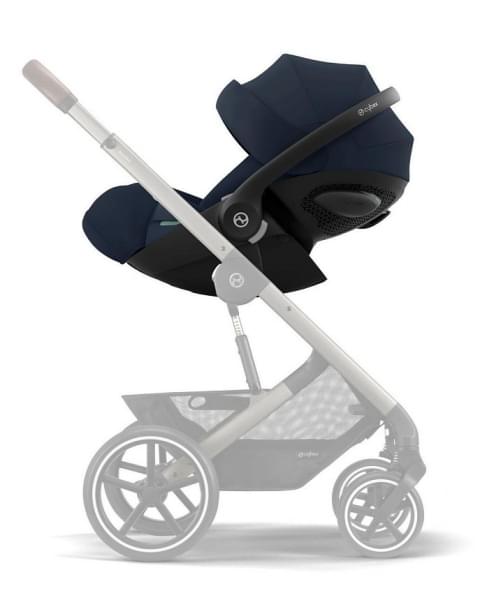 Коляска 3 в 1 Cybex Priam IV Rosegold и автокресло Cloud G i-Size Ocean Blue Plus Leaf Green