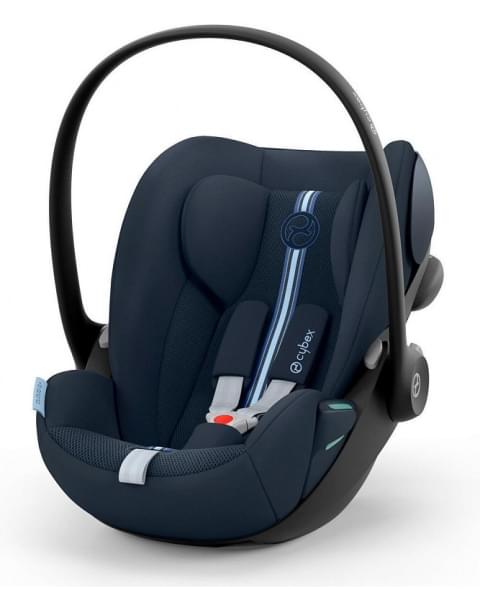 Коляска 3 в 1 Cybex Priam IV Rosegold и автокресло Cloud G i-Size Ocean Blue Plus Leaf Green