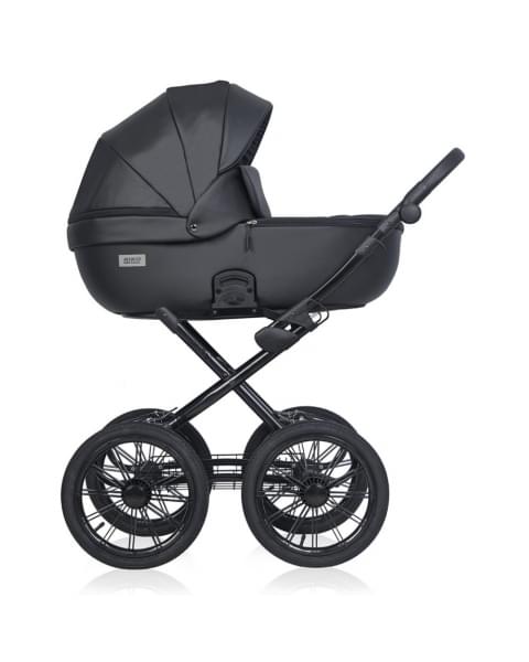 Коляска 3 в 1 Riko Basic Montana X Ecco Prestige, 12 Black (черный)