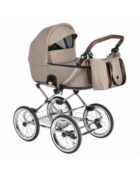 Коляска 3 в 1 Roan Bass Next Classic / колеса d14, Beige (Светло-коричневый)