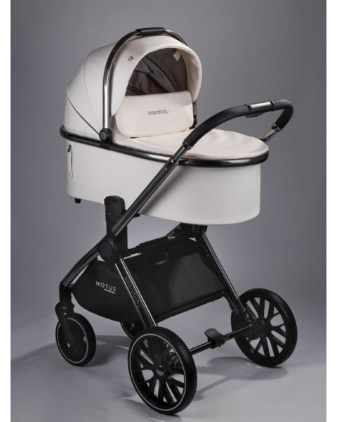 Коляска 3в1 AmaroBaby Motus Premium Ecco Молочный