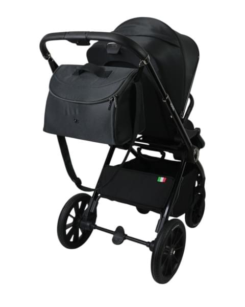 Коляска 3в1 Sweet Baby Verde Dark Grey (Black Glossy)