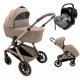 Коляска Agex Prima Pro 3 в 1 с автокреслом i-Safe Grey Beige (Бежевый)