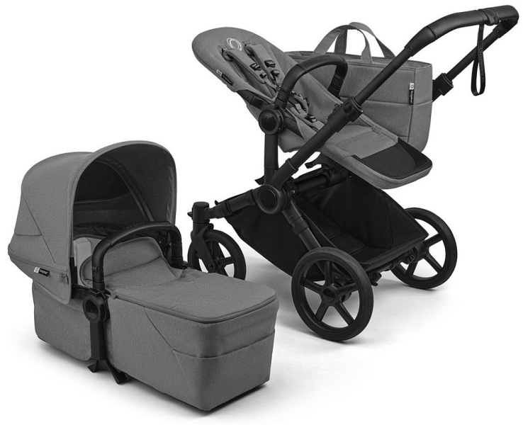 Коляска 2 в 1 Bugaboo Donkey 6 Серый (Moon Grey/Moon Grey)