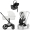 Коляска 4 в 1 Cybex Priam V Matt Black Style Off White + Cloud T Sepia Black Base T