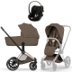 Коляска 3 в 1 Cybex Priam V Rosegold Style Coconut Brown + Cloud G3 Magic Black