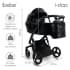 Коляска Ibebe I-Stop 2 в 1 IS 7 Black/Chome