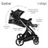 Коляска Ibebe I-Stop 2 в 1 IS 7 Black/Chome