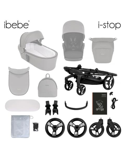 Коляска Ibebe I-Stop 2 в 1 IS 7 Black/Chome