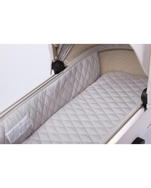 Коляска детская Peppy Monaco 2 в 1 GP Beige (бежевый), рама беж, шлифованный алюминий