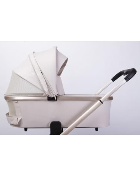 Коляска детская Peppy Monaco 2 в 1 GP Beige (бежевый), рама беж, шлифованный алюминий