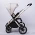 Коляска детская Peppy Monaco 2 в 1 GP Beige (бежевый), рама беж, шлифованный алюминий