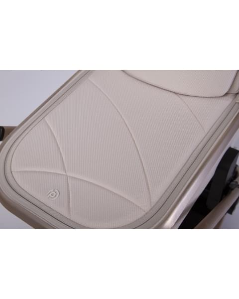 Коляска детская Peppy Monaco 2 в 1 GP Beige (бежевый), рама беж, шлифованный алюминий