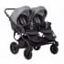 Коляска для двойни 2 в 1 Indigo Charlotte Sity Duo, Cs 04 (Черный + Темно-серый)