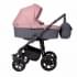 Коляска для двойни 2 в 1 Indigo Charlotte Sity Duo, Cs 07 (Темно-серый + Темно-розовый)