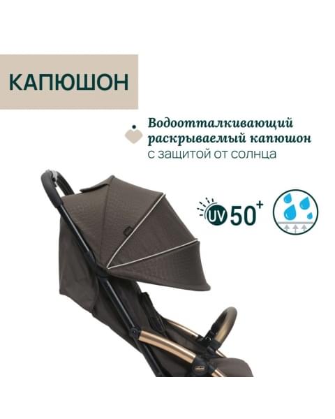 Коляска прогулочная Chicco XPlus, Bronze Lizard Re Luxe (Коричневый)