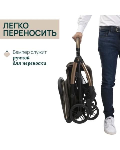 Коляска прогулочная Chicco XPlus, Bronze Lizard Re Luxe (Коричневый)