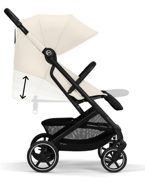 Коляска прогулочная Cybex Beezy (с дождевиком и бампером), Canvas White (Белый)