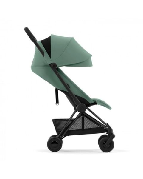 Коляска прогулочная Cybex Coya шасси Matt Black, Leaf Green (Зеленый)