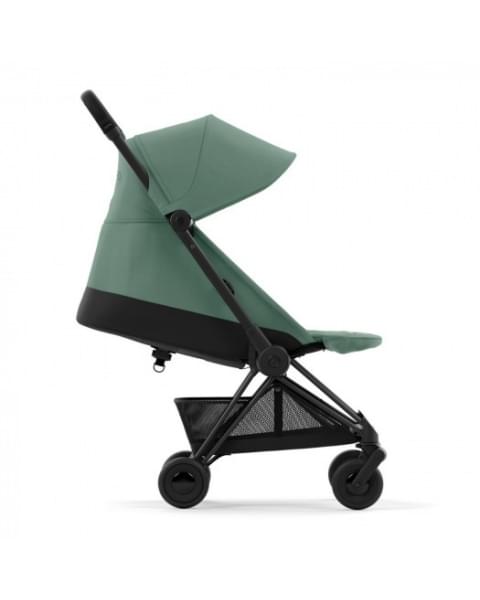 Коляска прогулочная Cybex Coya шасси Matt Black, Leaf Green (Зеленый)