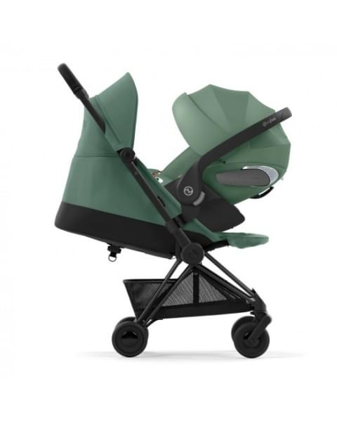 Коляска прогулочная Cybex Coya шасси Matt Black, Leaf Green (Зеленый)