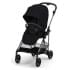 Коляска прогулочная Cybex Melio (с дождевиком), Magic Black (Черный)