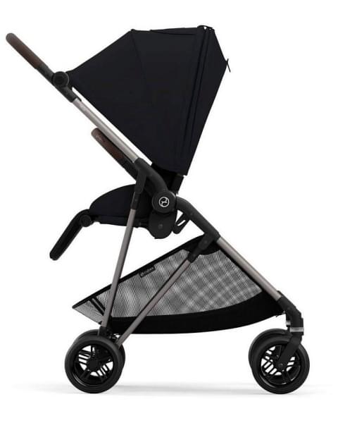 Коляска прогулочная Cybex Melio (с дождевиком), Magic Black (Черный)