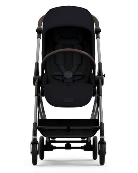 Коляска прогулочная Cybex Melio (с дождевиком), Magic Black (Черный)