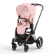 Прогулочная коляска Cybex Priam IV шасси Rose Gold, Peach Pink (Розовый)