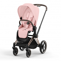 Коляска прогулочная Cybex Priam IV шасси Rose Gold, Peach Pink (Розовый)