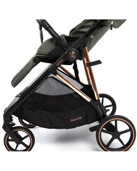Коляска прогулочная Peppy Amici LX, Green / шасси Gold