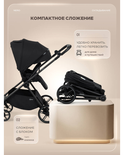 Коляска прогулочная Rant Nero Carbon Black