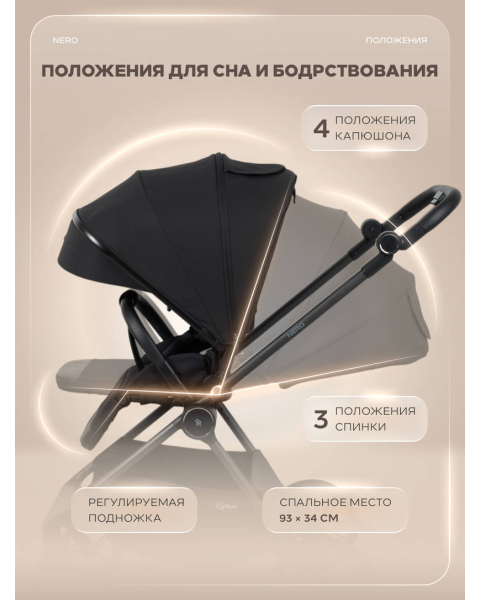 Коляска прогулочная Rant Nero Carbon Black