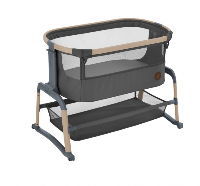 Колыбель Maxi-Cosi Iora Air Beyond (c колесами), Graphite Eco (Графитовый)