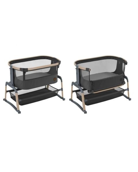 Колыбель Maxi-Cosi Iora Air Beyond (c колесами), Graphite Eco (Графитовый)