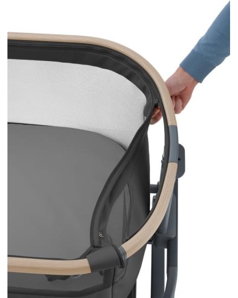 Колыбель Maxi-Cosi Iora Air Beyond (c колесами), Graphite Eco (Графитовый)