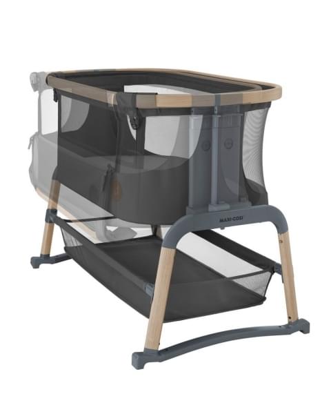 Колыбель Maxi-Cosi Iora Air Beyond (c колесами), Graphite Eco (Графитовый)