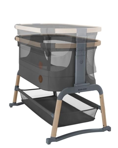 Колыбель Maxi-Cosi Iora Air Beyond (c колесами), Graphite Eco (Графитовый)