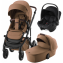 Коляска 3 в 1 Britax Roemer Smile 5Z LUX, Warm Caramel + BABY-SAFE CORE Space Black