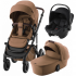 Коляска 3 в 1 Britax Roemer Smile 5Z LUX, Warm Caramel + BABY-SAFE CORE Space Black