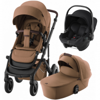 Коляска 3 в 1 Britax Roemer Smile 5Z LUX, Warm Caramel + BABY-SAFE CORE Space Black