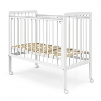 Кровать детская Pituso TINY (лайт) автостенка/колесо Белая аляска