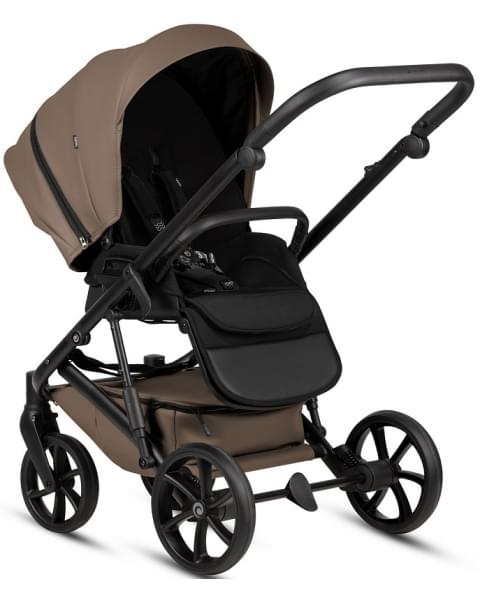 Детская коляска Tutis Viva 6 Plus Leather 3 в 1 с автокреслом Elo Lux EduSky Black 1612083 Cedar