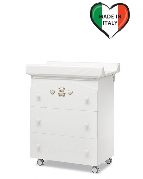 Пеленальный комод Erbesi Tippy Jolie белый
