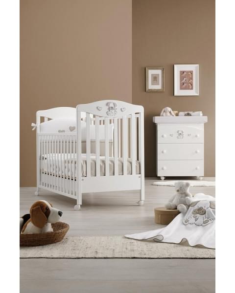 Детская кровать Erbesi Lucky белый/песочный