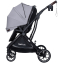 Детская прогулочная коляска Farfello Fest Lux Серый/Grey FL-3 черная рама